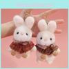 Милый Плюшевый Брелок-Зайчик С Наполнителем из ПП Хлопка Для Аксессуаров Рюкзака и Подарков