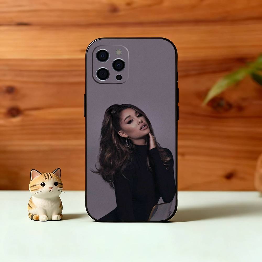 AG A-Aesthetic Phone Case For iPhone 17, 16,15,14,13,12,11 Plus,Pro Max, Others Soft Black Cover