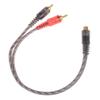Автомобильный аудио 1Rca Female To 2Rca Male Y Splitter Cable Converter Cord Adapter Cable