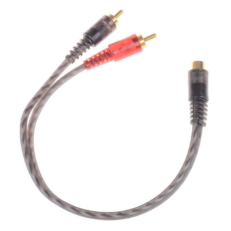 Автомобильный аудио 1Rca Female To 2Rca Male Y Splitter Cable Converter Cord Adapter Cable