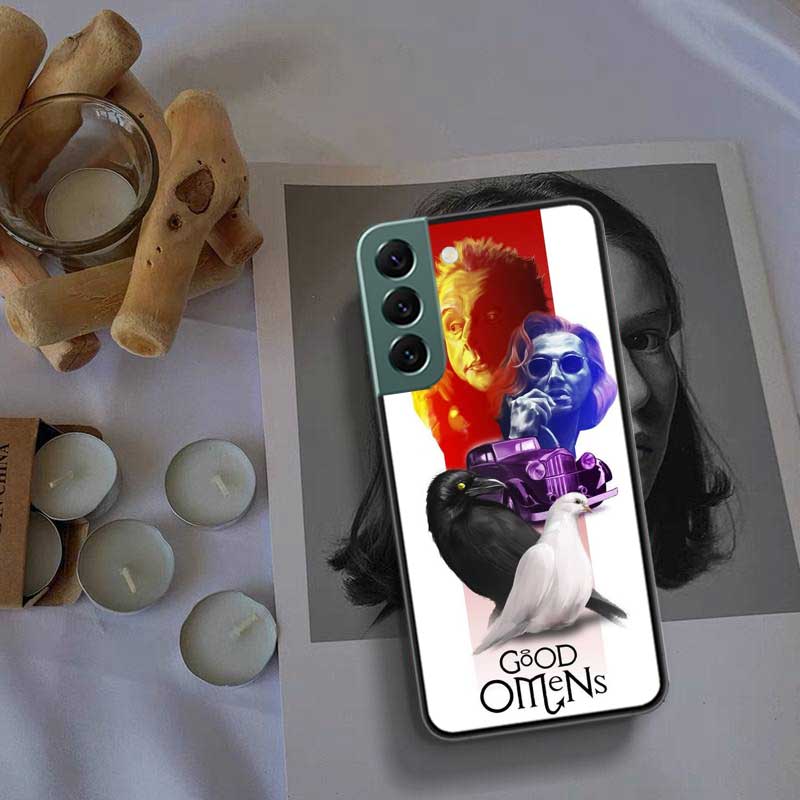 Чехол для телефона Good Omens для Samsung Galaxy S22 S25 Ultra S21 S10 Plus S26 Edge S20 S23 S24 FE Чехол Силиконовый Мягкий ТПУ Прозрачный