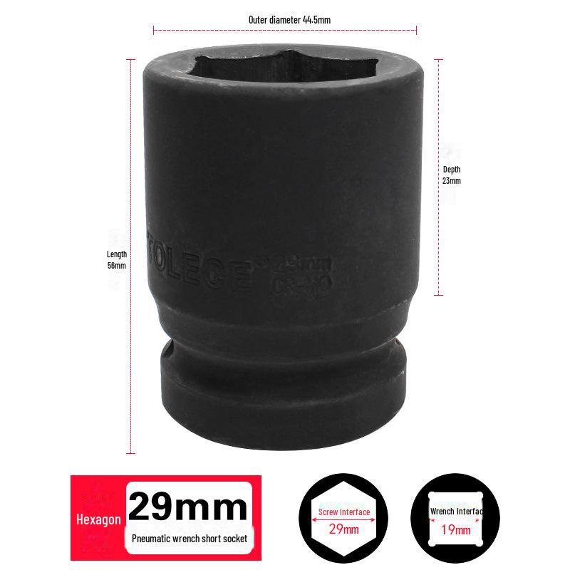 Пневматический шестигранный торцевой ключ Tolis Heavy-Duty Series 3/4 для шин 17-41 мм