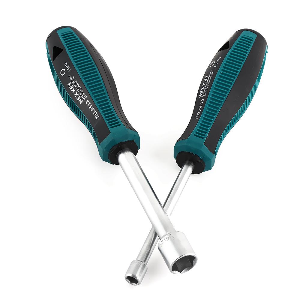 Repair Hex Nut Key Anti-slip Handle Wrench Nutdriver Screwdriver Socket Driver