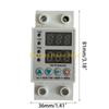 F26C Din Dual Display Adjustable Over Current and Under Protective Device Protector 63A 220V