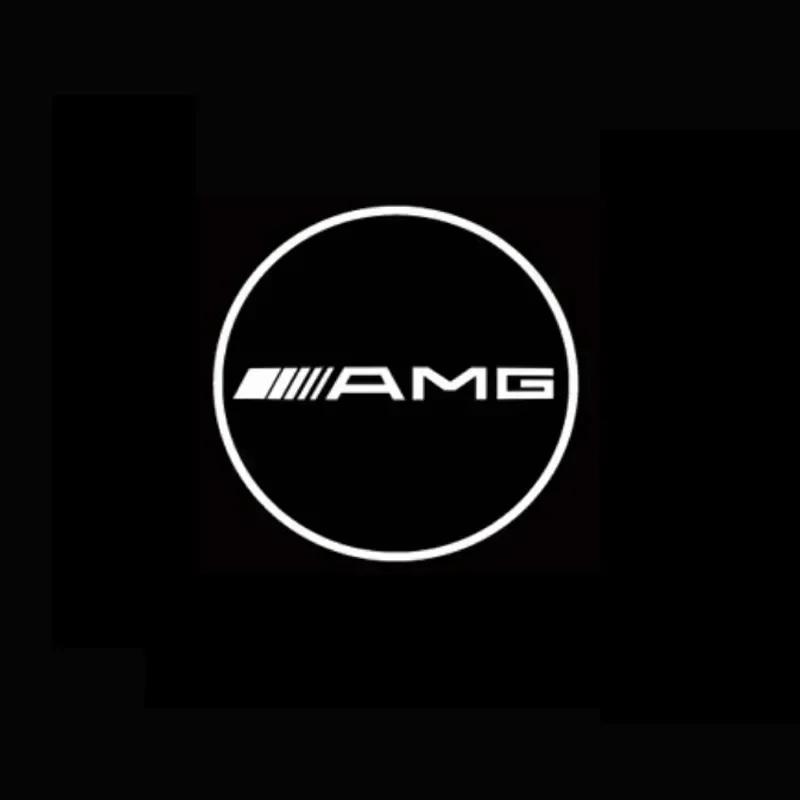 C200 E200 For Mercedes Benz 2PCS/Set Car Door Light Laser Logo Decor Project Ghost Lamp Mercedes Benz A B C M ML GLA GLS E Class