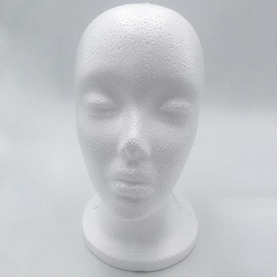 Foam Wig Head Tall Female Mannequin Hairpieces Display Holder Hats Sunglasses Headphone Headwear Stand Cosmetics Model Head Prop