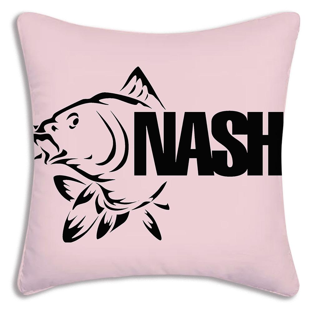 Наволочки Cool Nash Fishing Логотип Декоративные для дивана Домашние Двусторонние Короткий плюш Милая наволочка для подушки
