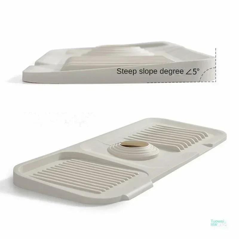 Силиконовый коврик для смесителя, защита от брызг для раковины, дренажная подкладка для смесителя, утолщенные сушильные коврики, кухонные и ванные инструменты, коврики для защиты столешницы