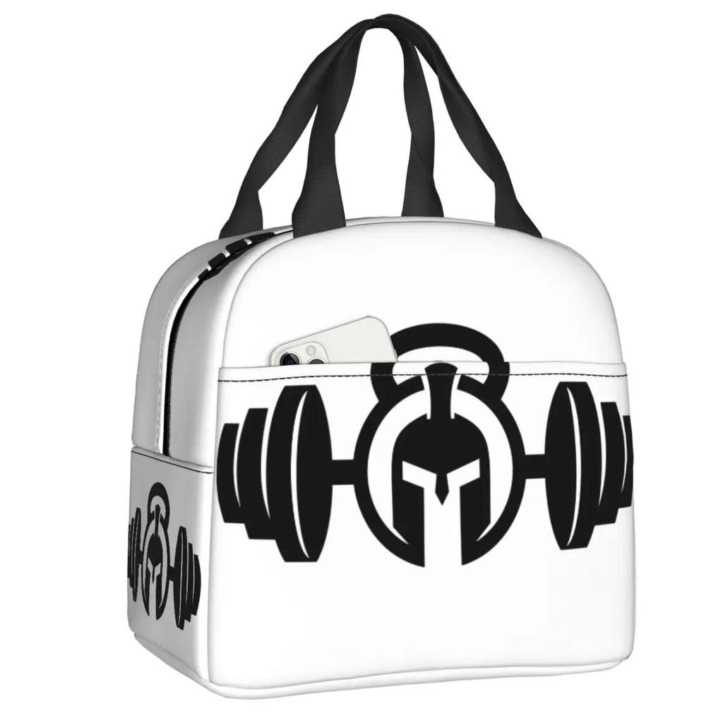 Powerhouse Gym Logo термоизолированная сумка для ланча для женщин, бодибилдинга, фитнеса, портативный контейнер для ланча, дорожная коробка для хранения еды