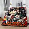 My Hero Academia Cartoon Printed Blanket Warm Flannel Blankets Soft and Comfortable Blanket Home Travel Blanket Birthday Gift
