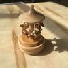 Wooden Music Box Carousel Train Decor Handcrafted Gift Birthday Home Decoration