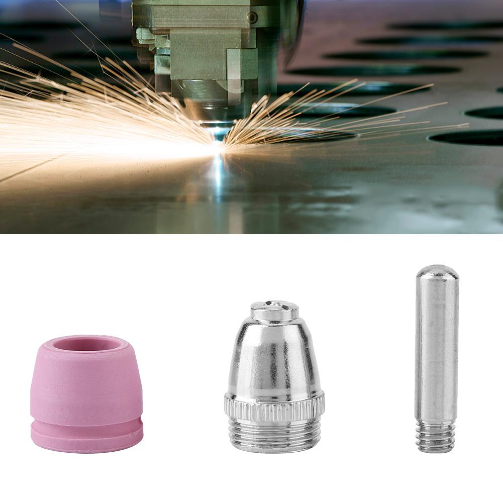 90x Plasma Cutter Cutting Torch Consumables Electrode Nozzles Cups Kit