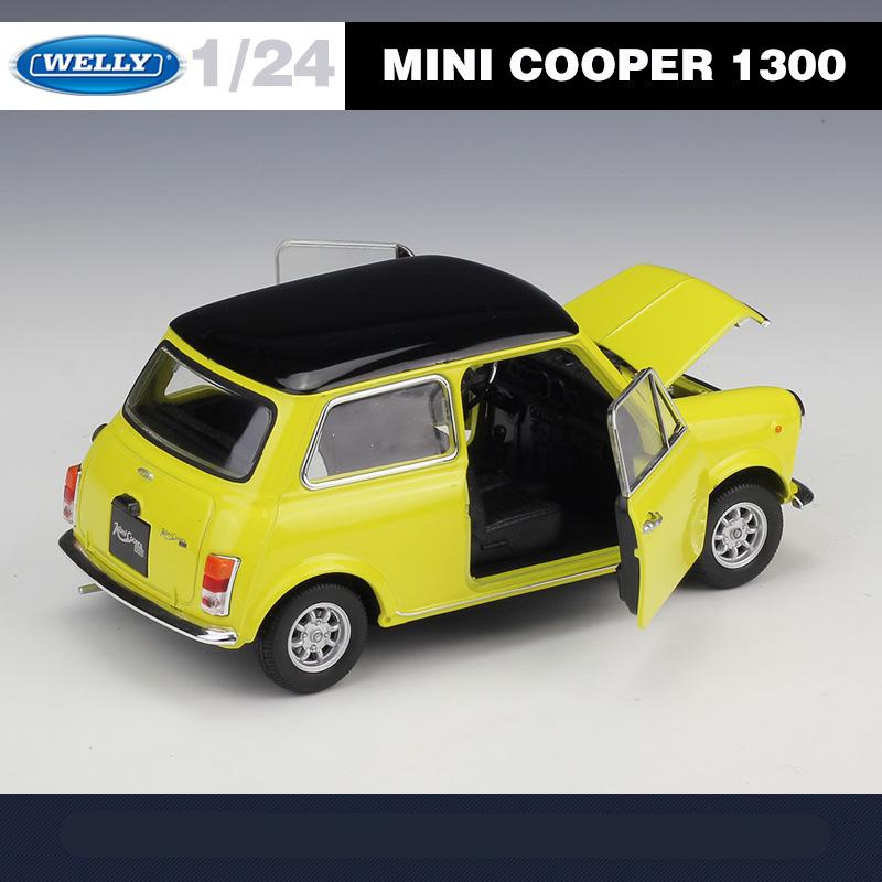 Welly 1/24 BMW MINI 1300 Cooper Сплав Масштабная Модель Автомобиля Литье под Давлением Металл Миниатюрная Модель Автомобиля Статическая Коллекция Детская Игрушечная Машинка