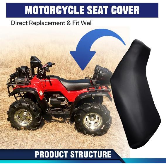 Чехол на сиденье PIT66, Совместим с Honda Foreman 400-450 1997-2004, Черный