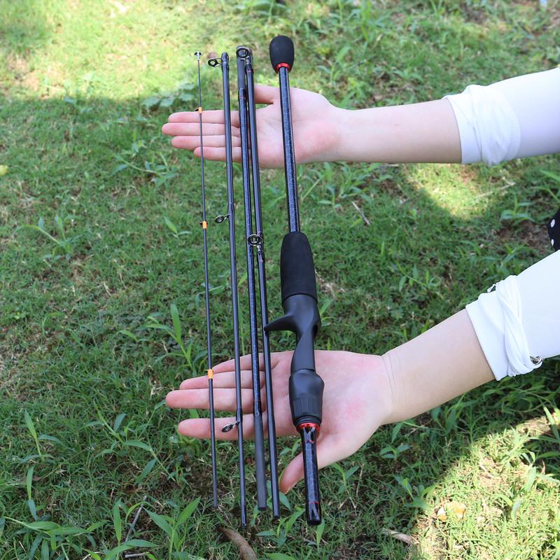 Комбинированные удочки и катушки 1,98–2,4 м с 12 + 1BB рыболовными катушками, полные рыболовные инструменты для ловли карпа, дорожный набор удочек