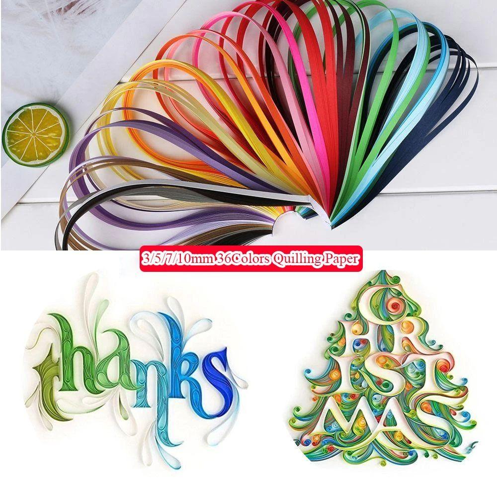 180Ocs 3/5/7/10мм Бумага для квиллинга DIY Оригами Креативные Цветные Полоски Инструменты для квиллинга