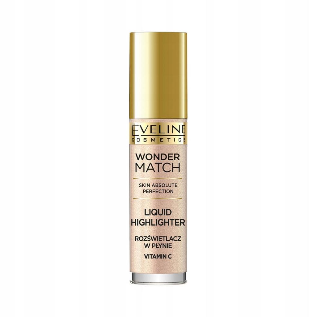 Eveline Cosmetics, Wonder Match, Vitamin C, Illuminating, Liquid Highlighter, 01, For Face, 4.5 ml