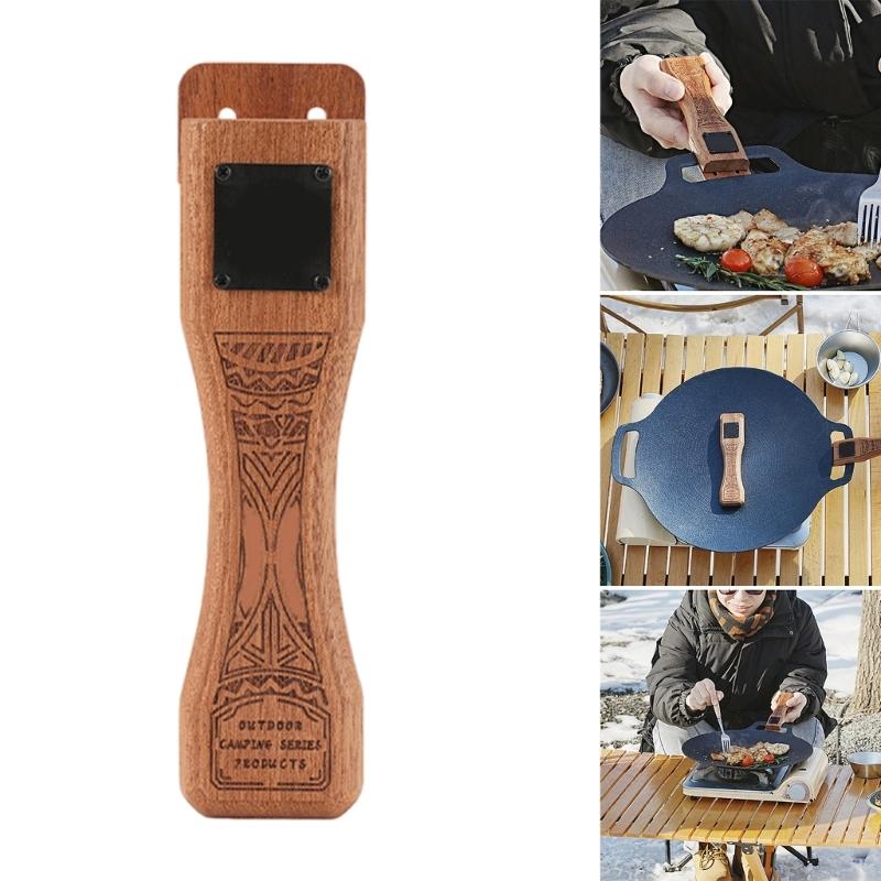 Портативные Легкие Ручки Жаропрочные Инструменты Грили Сковороды Безопасность Ручка для Жарки для Использования на Открытом Воздухе и в Помещении