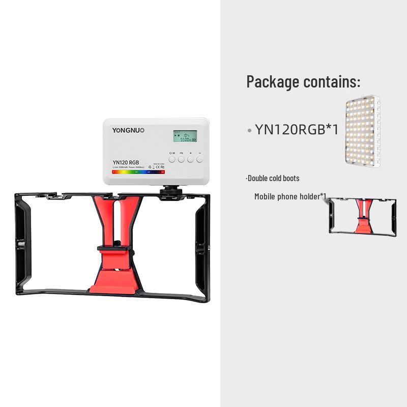 Yongnuo YN120RGB Портативный RGB карманный свет с регулируемой цветовой температурой для прямых трансляций, заполняющего света, влогов и создания атмосферы