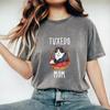 Tuxedo Mother Cat Retro Graphic Black T-shirt Cotton Gift for Mom Casual Outdoor