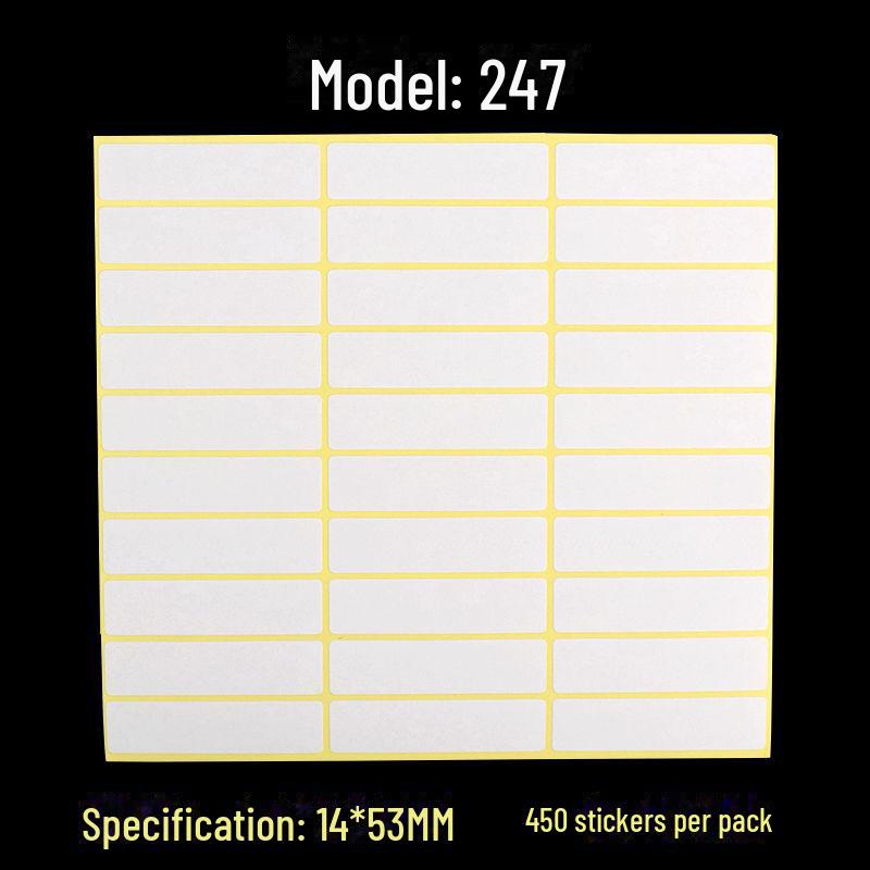 A5 Self-Adhesive Blank White Stickers for Printing and Handwriting Labels