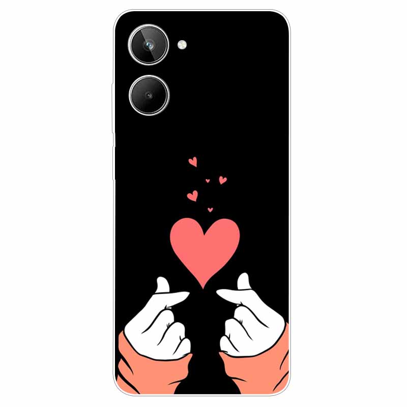 Чехол для Realme 10 4G 6,4'' Мягкий ТПУ Кошки Львы Защита Силиконовые Чехлы для Телефона для Realme 10 Чехол 2022 Прозрачный Realme10 RMX3630