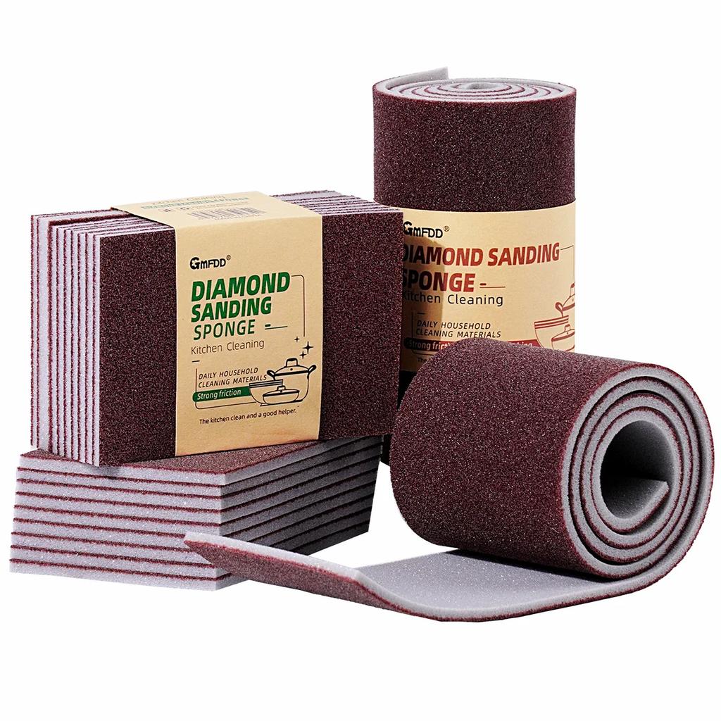 Кухонная губка Magic Sponge Eraser Карборундовая щетка для удаления ржавчины Очищающая щетка для удаления накипи Чистящая губка для варочной поверхности Кастрюли Посуда Губки