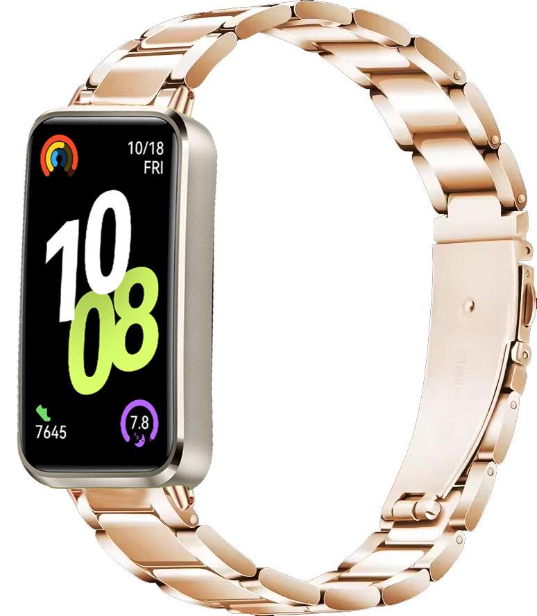 Металлический ремешок для Huawei Band 10 9 8 Умные часы Нержавеющая сталь Сменный браслет Наручный ремешок Для Huawei Band 8/9/10 Аксессуары