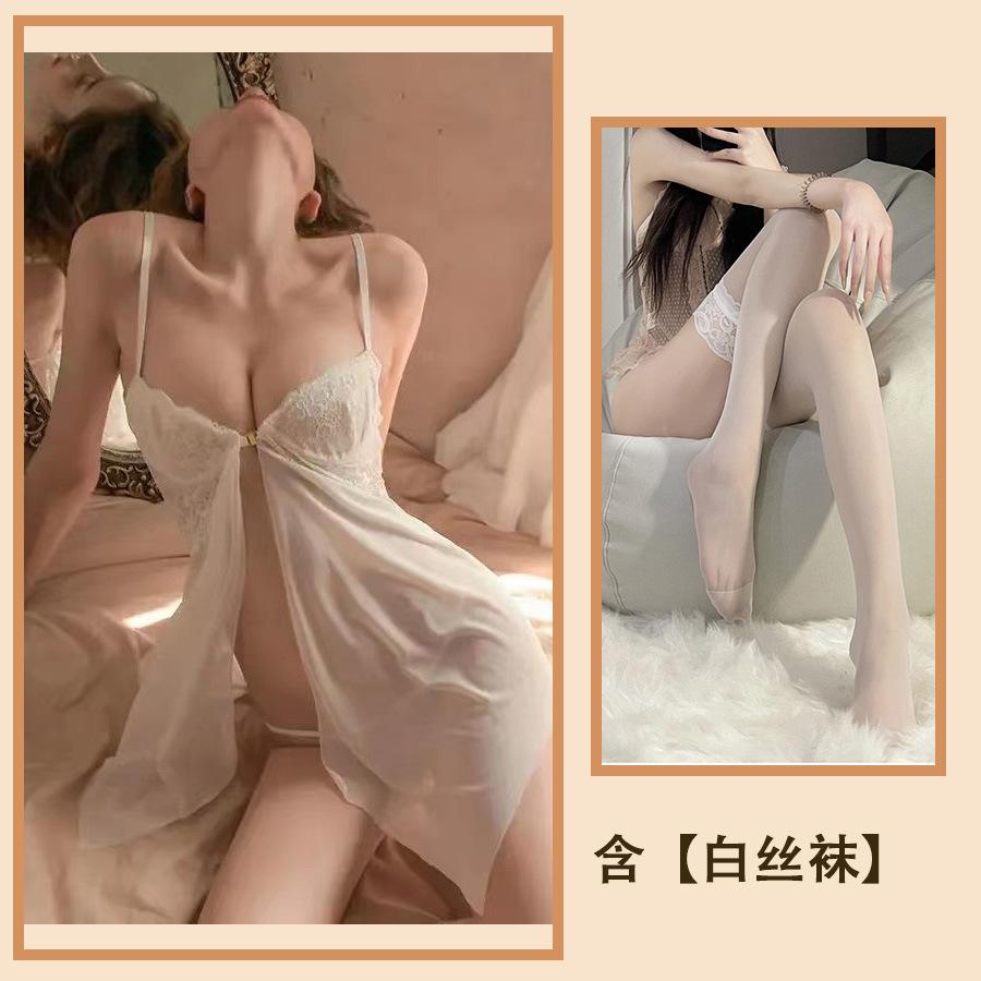 Эротическое нижнее белье, Маленький стальной поднос для груди, Подтяжки для сбора, Сексуальная сетчатая ночная рубашка, Соблазнение, Страсть, Сексуальный пижамный комплект