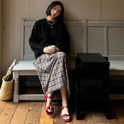 Высококачественные женские сандалии из натуральной кожи с пряжкой на плоской подошве, сандалии с открытым носком, летняя женская простая пляжная обувь Sandalias De Mujer