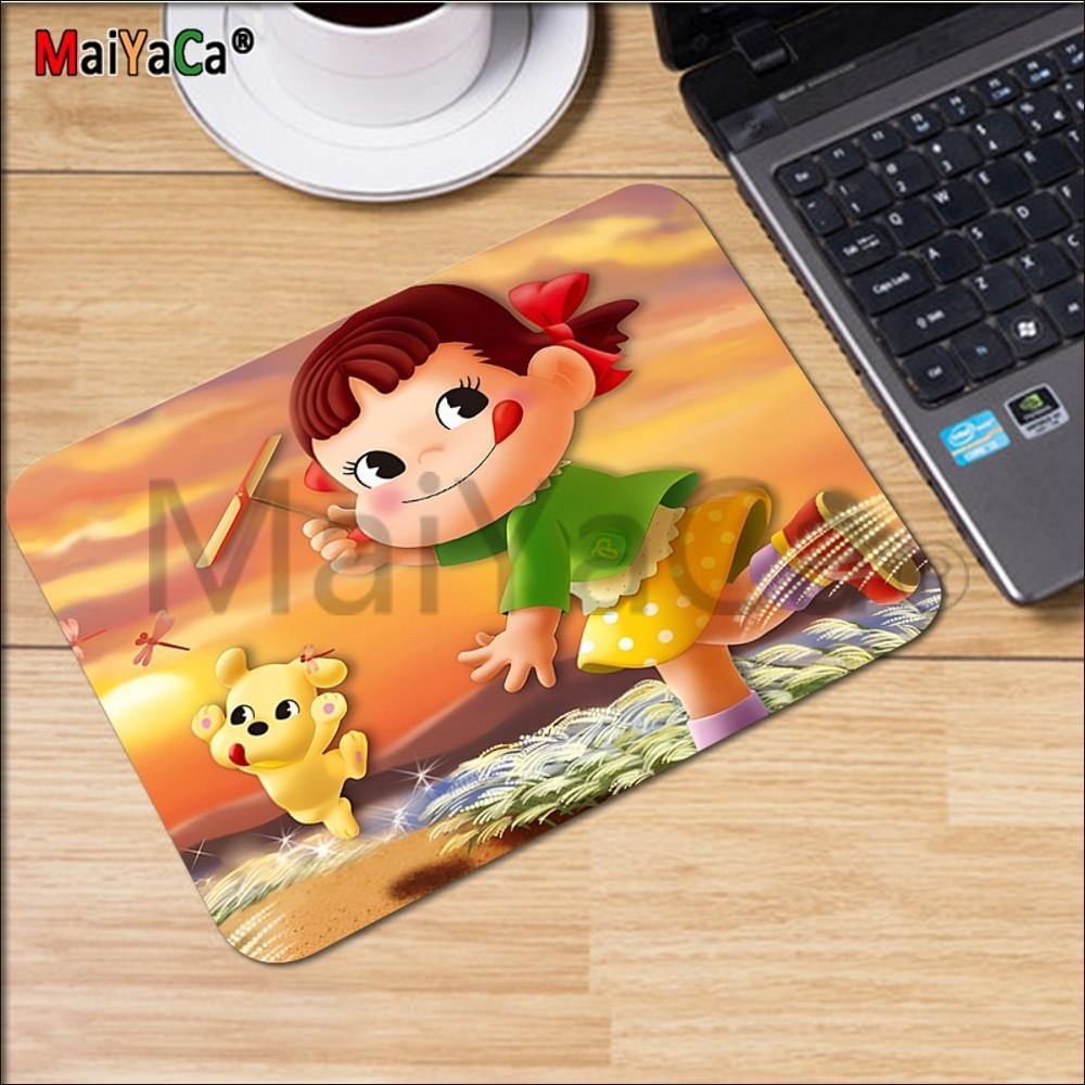 Peko Milky Mousepad Rubber Small Thickened Mouse Pad Gaming Keyboard Table Mat Office Supplies Room Decor For PC Mouse Carpet
