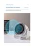 Weilexing Stepless Speed Digital Display Touch Desktop Fan