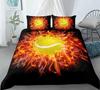 Tennis Ball Sports Game Themed Racket Ball Bedding Set Single Twin Double Queen King Cal King Size Bed Linen Set