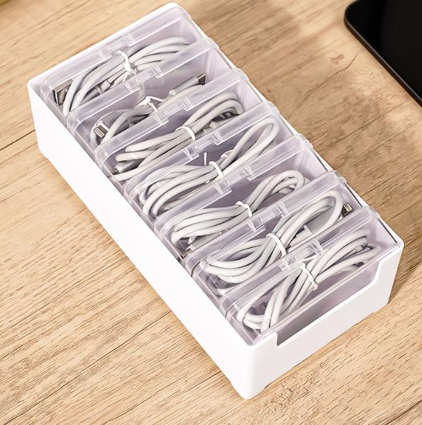 Коробка для хранения кабелей данных, Настольная коробка для сбора и управления кабелями