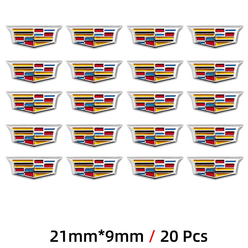 21mm/25mm Car Key Emblem Stickers Auto Door Keyhole Logo Decal For Cadillac Escalade CTS ATS SRX STS XT5 XT4 XT6 XTS CT4 CT6