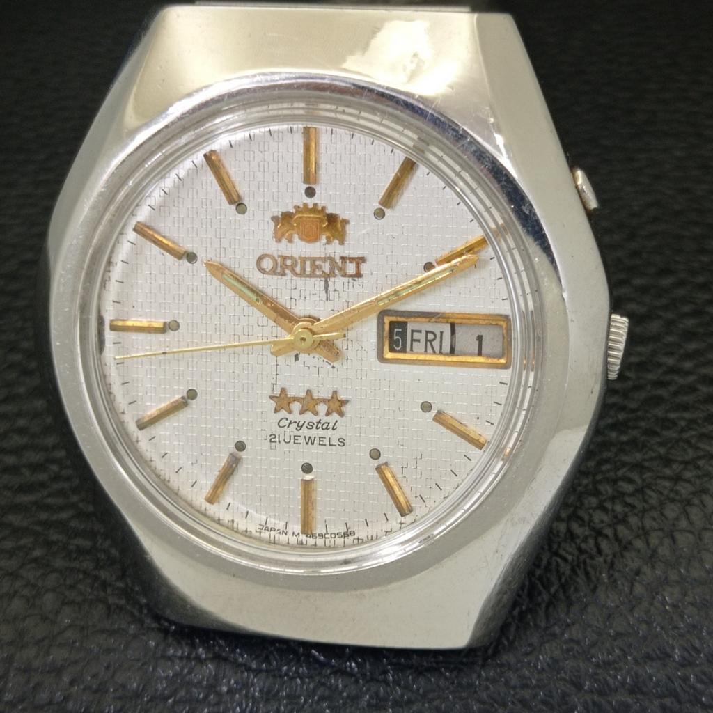 GENUINE VINTAGE ORIENT CRYSTAL JAPAN AUTOMATIC 46941 MENS WATCH A701899-5 R207-a701899
