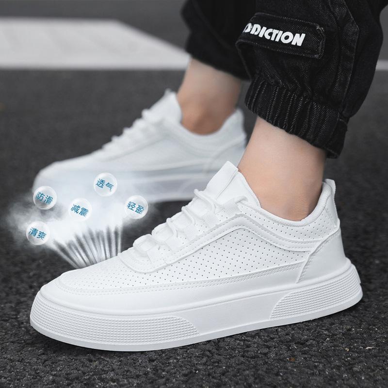 2024 Spring and Autumn Classic New Versatile Casual Shoes Mesh Breathable Men's Trendy Thick Sole Shoes Men's Sports Shoes