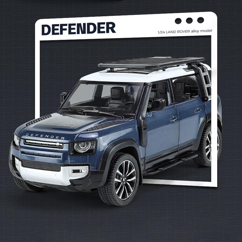1:24 Land Rover Defender Range Rover Sv Сплав Литой Модель Машины Игрушки 6 Открывающихся Дверей Звук Свет Инерционные Машинки Для Мальчиков Подарок