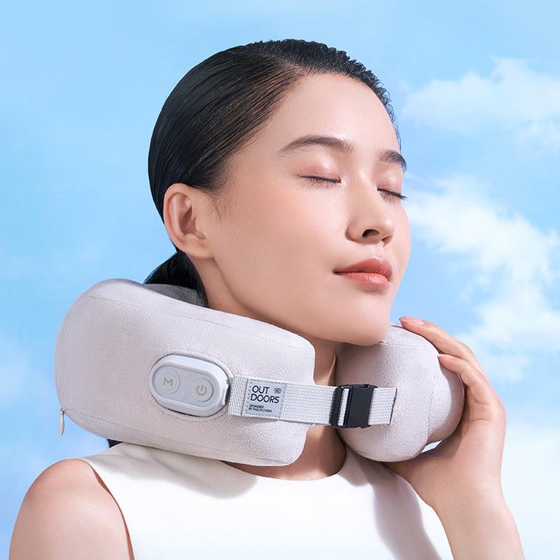 Multifunctional U-shaped Air Cushion Cervical Spine Massage Pillow Shoulder, Neck, Waist and Back Massager Neck Massager