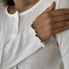 Европейский и американский осенне-зимний вязаный комплект из хлопковой смеси: Лонгслив и брюки