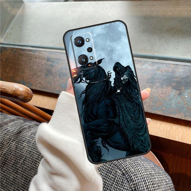 Death Grim Reaper Skull Case For Realme 15 Pro GT7 GT6 11 12 13 14 Pro Plus C55 C51 C53 C35 C33 C61 C65 C67 C71 C75