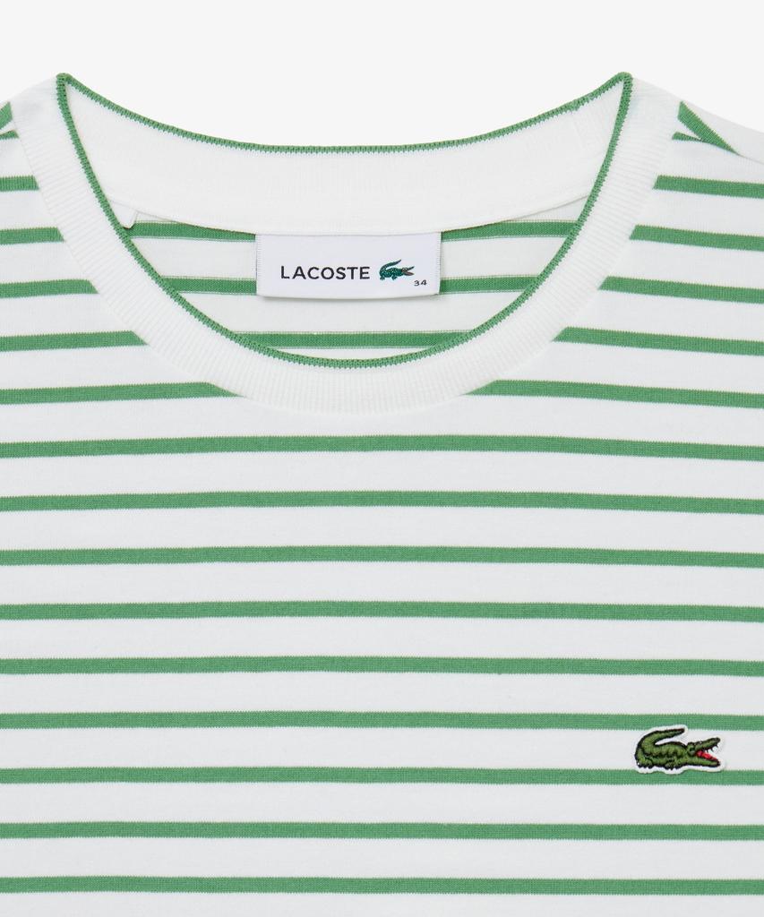 LACOSTE Женская полосатая футболка с коротким рукавом Tf262E-56G Npa