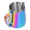 Питчер для вспенивания молока из нержавеющей стали с заостренным носиком, чашка для вспенивателя кофе для дома, кухни, цветной 600 мл