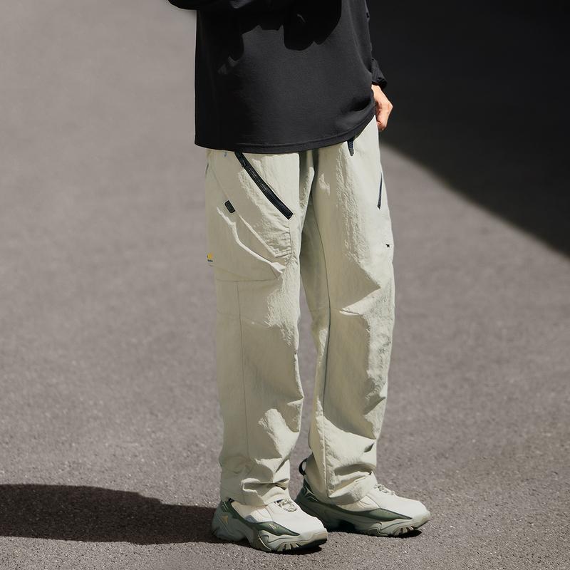 Li Ning CF Tracing Casual Pants Men's Limewash Gray AYKU719-2