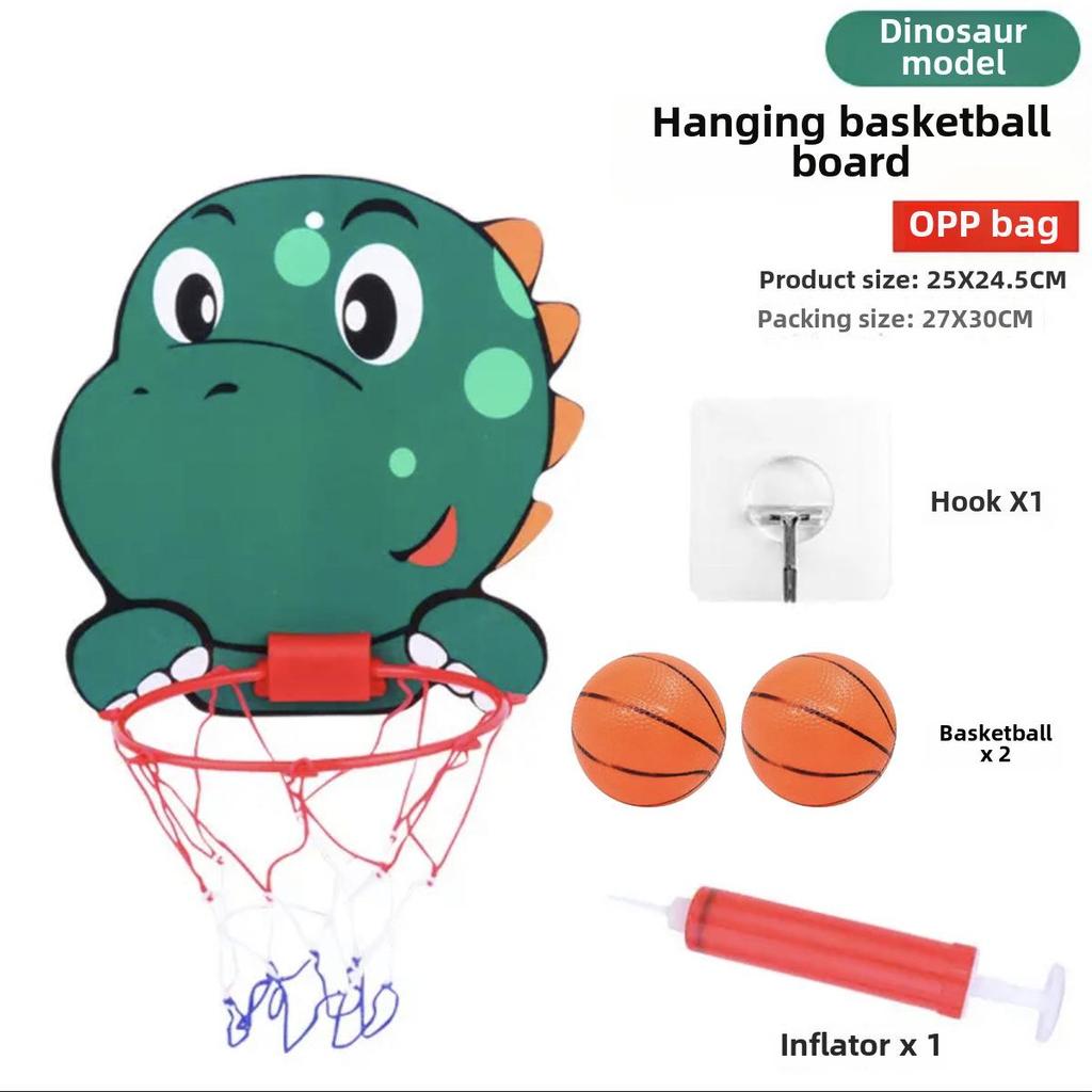 Wall-Mounted Indoor Basketball Hoop Toy for Boys, Ages 1-3