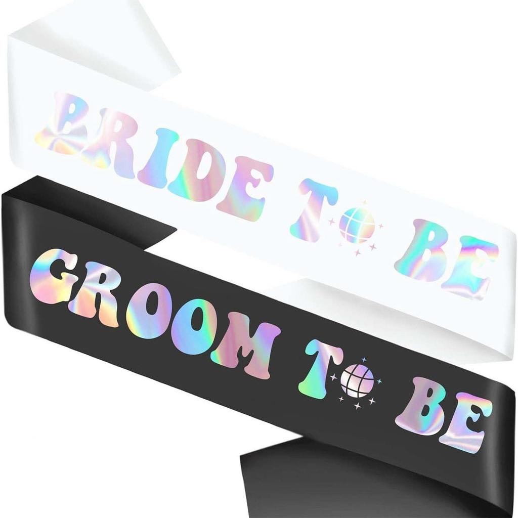 Bridal Sash for Bachelorette Party Decorations Bride To Be Gift Bridal Shower Wedding Bride To Be Sash Photo Props