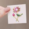 Exquisite Magpie Lotus Brooch For Women Coat Pins Badges Vintage Flower Corsage Bridal Dress Wedding Party Jewelry