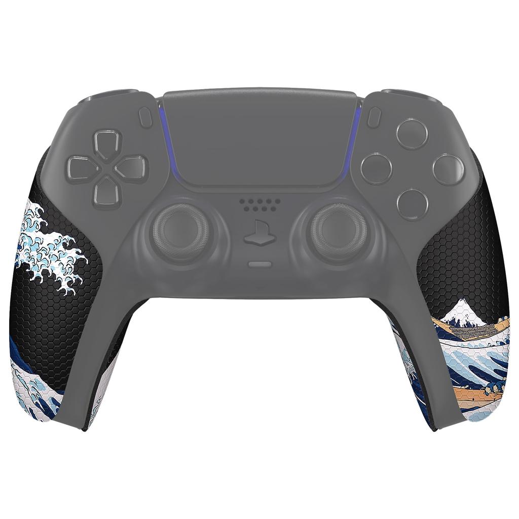 eXtremeRate PlayVital Grip for PS5 Professional Textured Soft Rubber Pad Handle Grip Sticker for PS5 Controller Great Non-Slip Sweat-Absorbent
