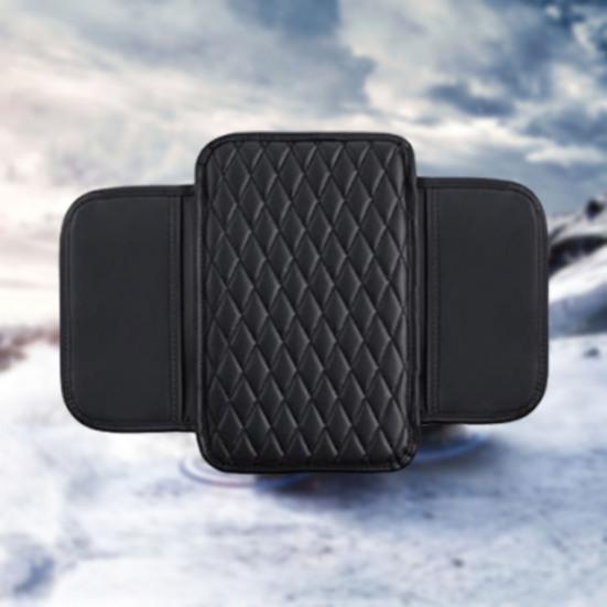 Коврик для подлокотника автомобиля, кожаный чехол на подлокотник, подушка с боковыми карманами для хранения, чехол для центральной консоли автомобиля, аксессуар для салона автомобиля для автомобиля, грузовика, внедорожника