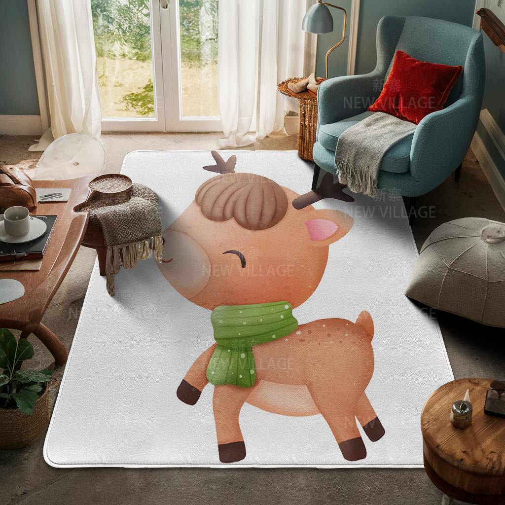 Ковер у входа в дом Домашний коврик у двери Гостиная Ванная Комната Ноги ванная комната Нескользящие коврики с водопоглощением для ванной Счастливого Рождества зима